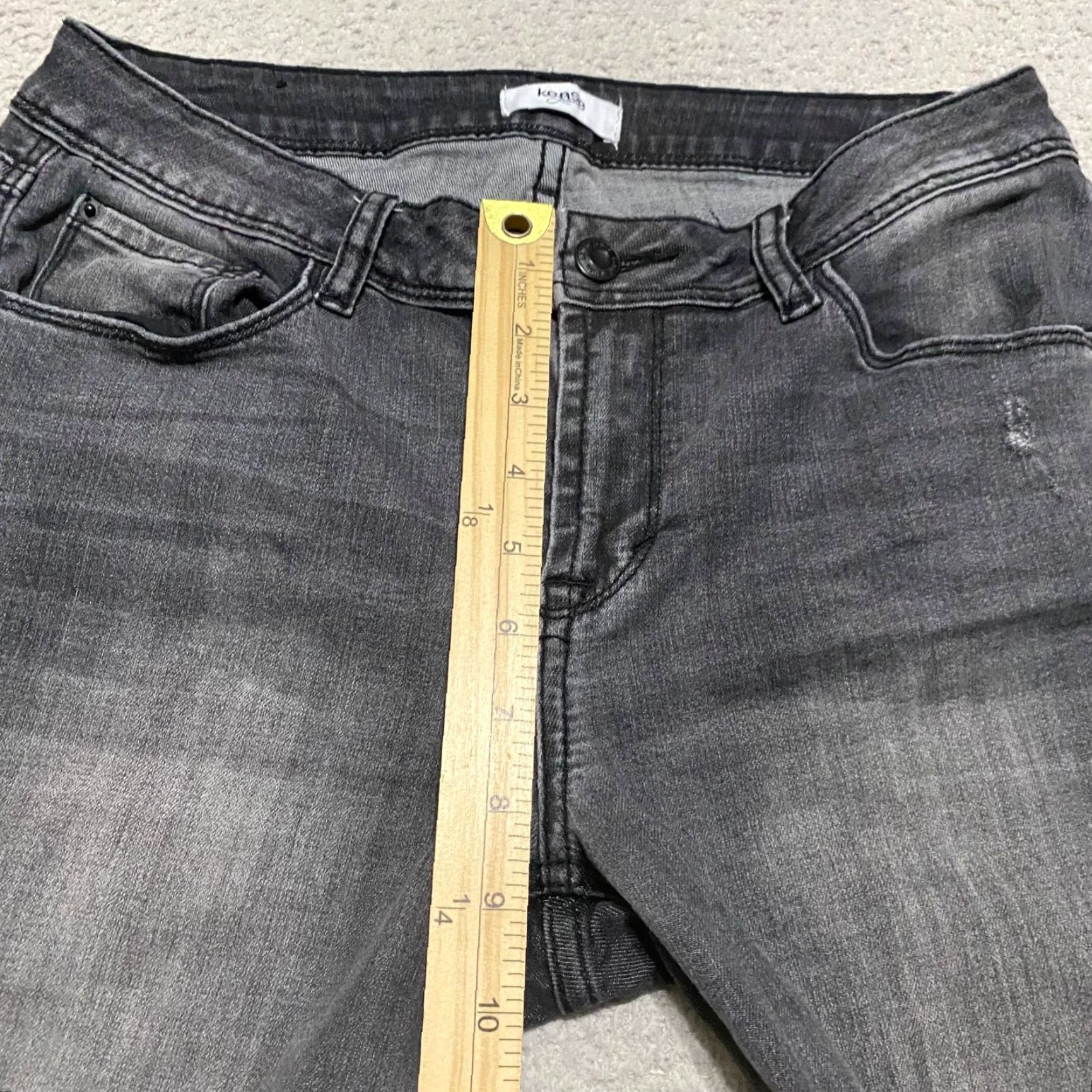 Vintage Kensie Jeans Jeans Gray Medium Wash Mid Rise Ankle Distress 6 Regular Denim Pants Women’s Shirt? Size 28" / US 6 / IT 42 - 7 Thumbnail