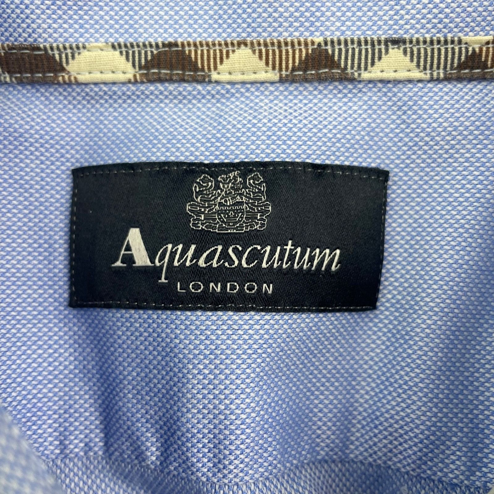 Aquascutum Aquascutum Men's 100% Cotton Dress Shirt Blue • Size 42 | 16 Size US L / EU 52-54 / 3 - 4 Thumbnail