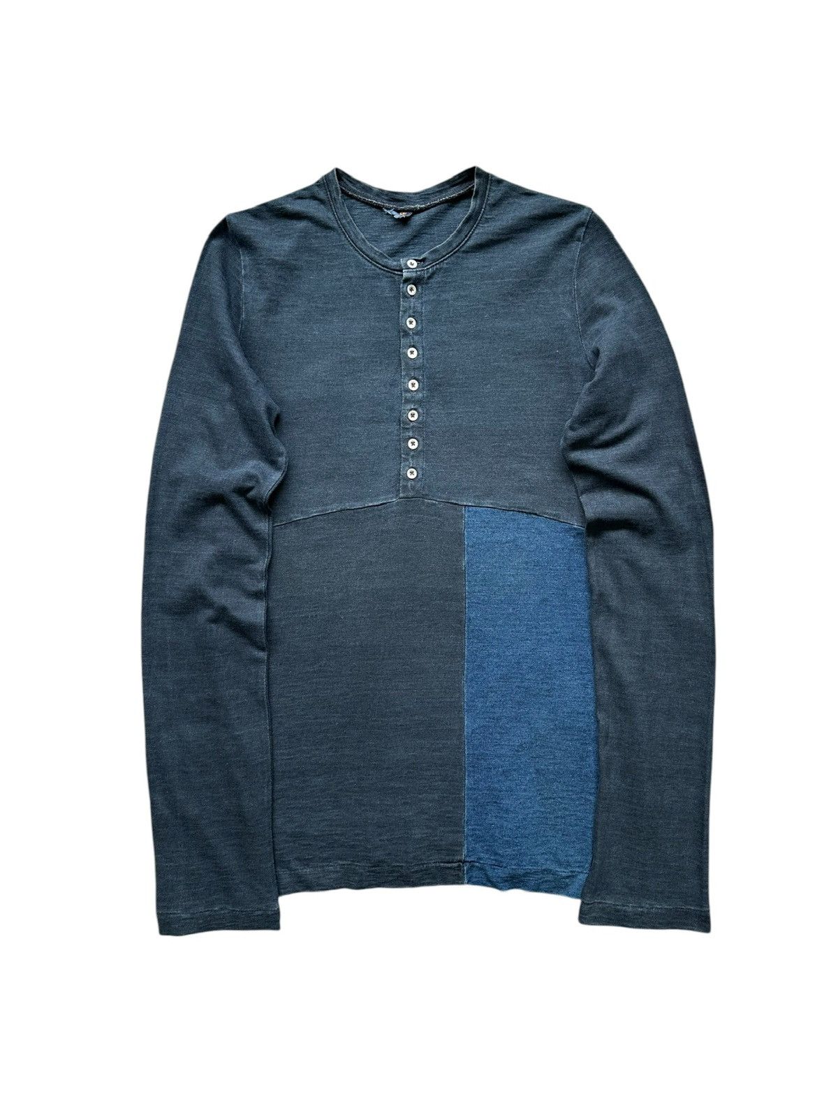 45rpm 00's R by 45RPM indigo dyed patchwork long sleeve Size US S / EU 44-46 / 1 - 1 Thumbnail