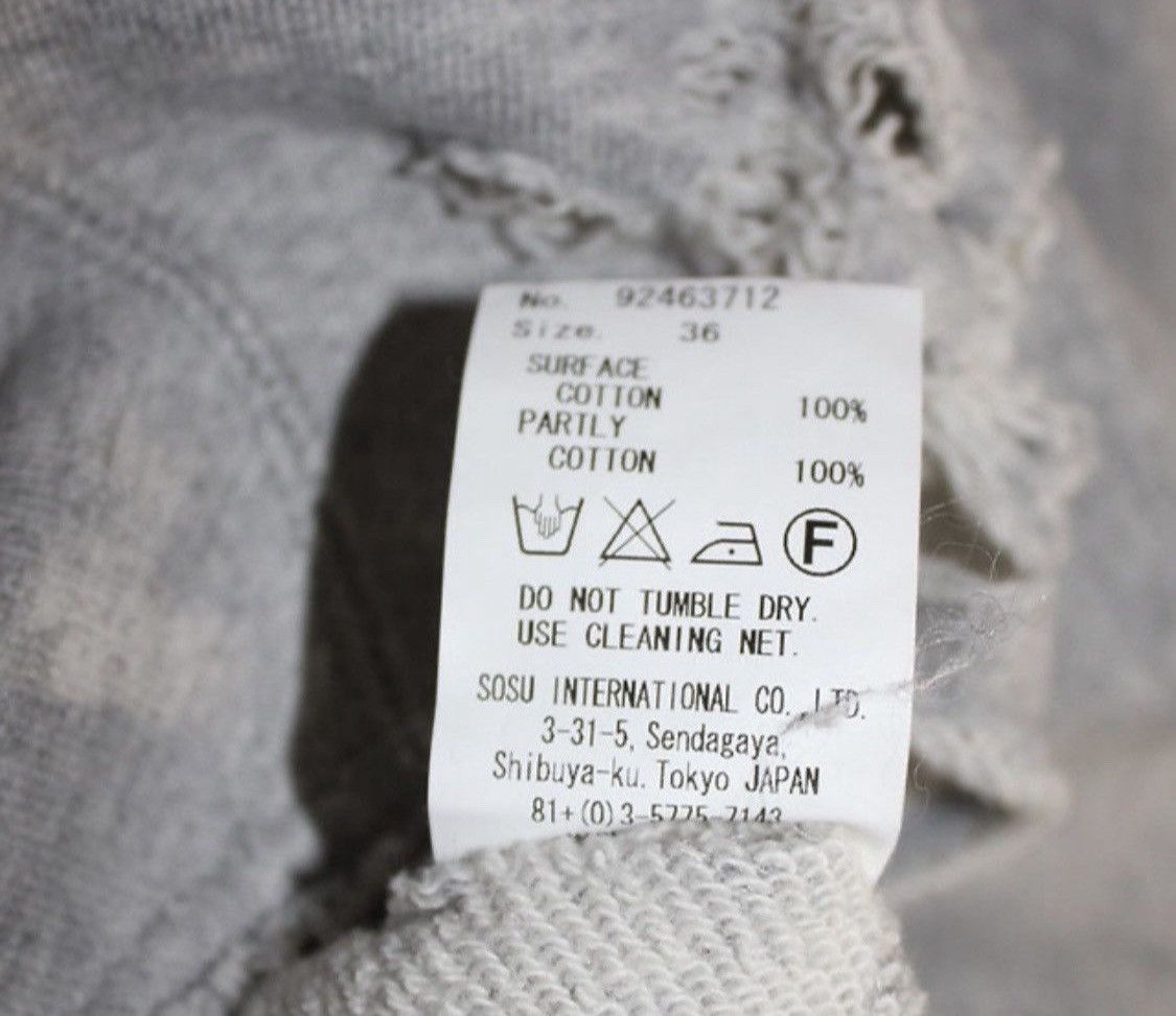 Maison MIHARA YASUHIRO MIHARA YASUHIRO Grey distressed long sleeve sweatshirt Size XS / US 0-2 / IT 36-38 - 10 Thumbnail