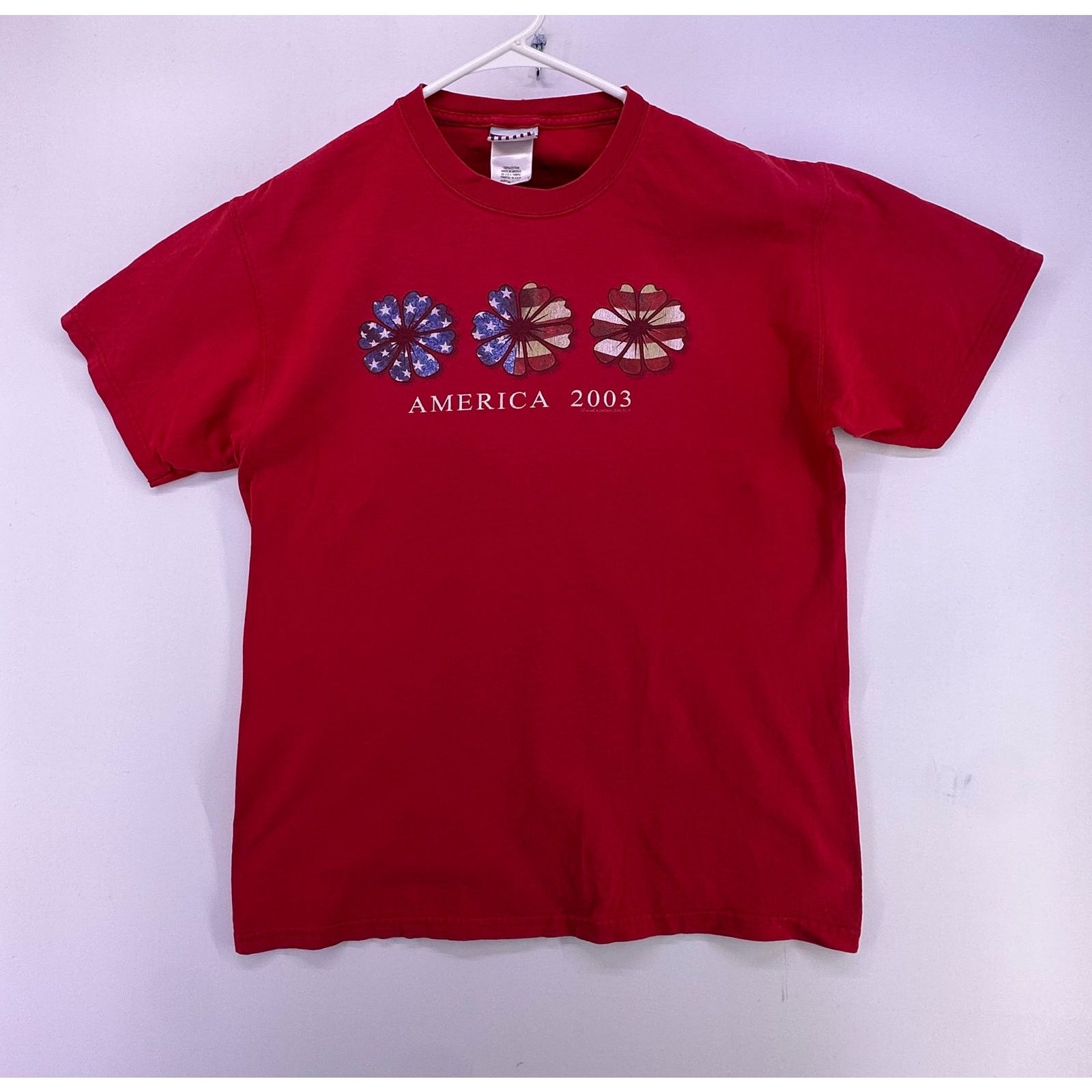 & Other Stories Vintage 2003 Size Medium Red Tee Flowers USA Sonoma Size US M / EU 48-50 / 2 - 1 Thumbnail