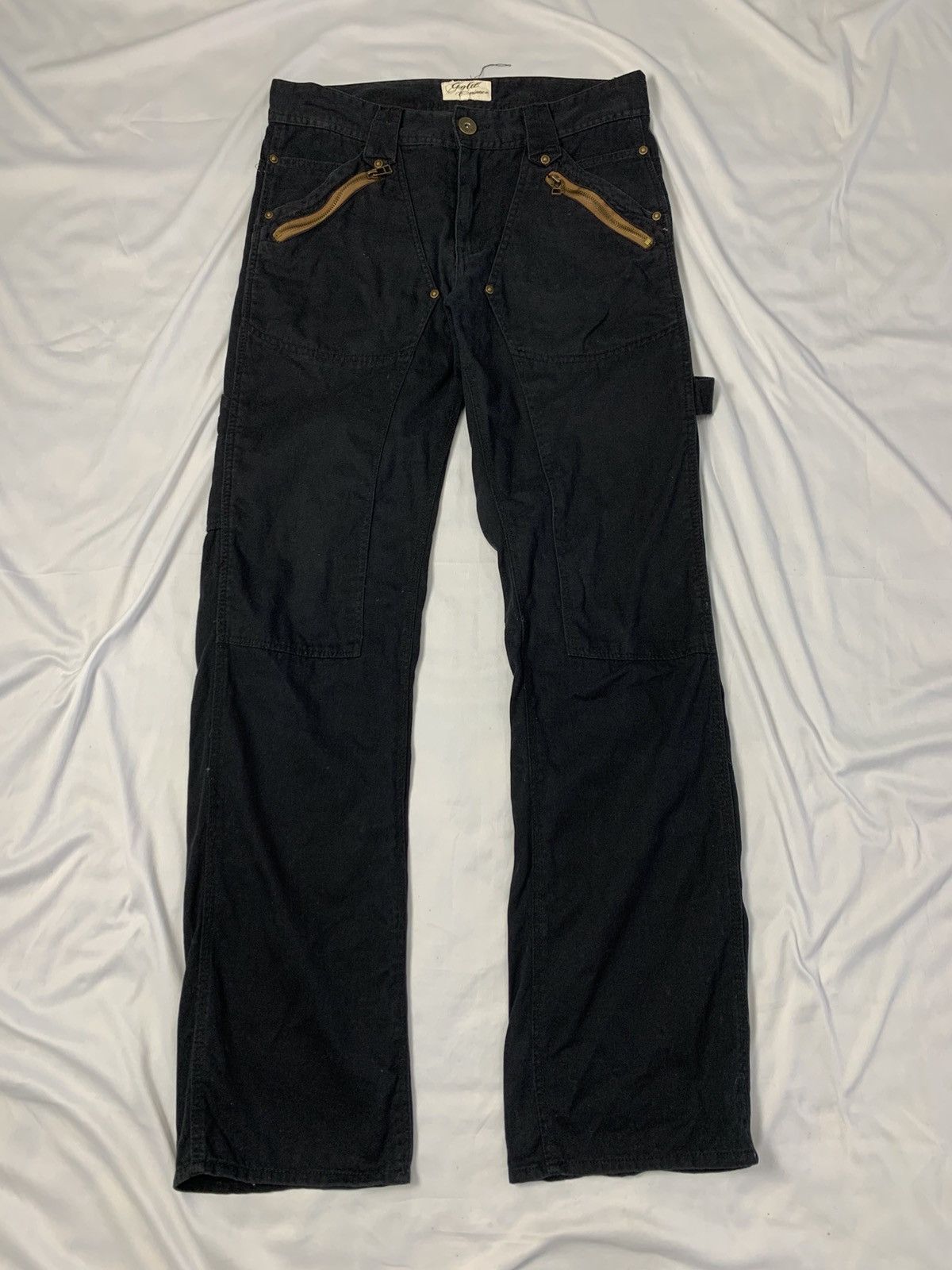 Japanese Brand japanese double knee carpenter twill pant gold experience Size US 30 / EU 46 - 1 Thumbnail