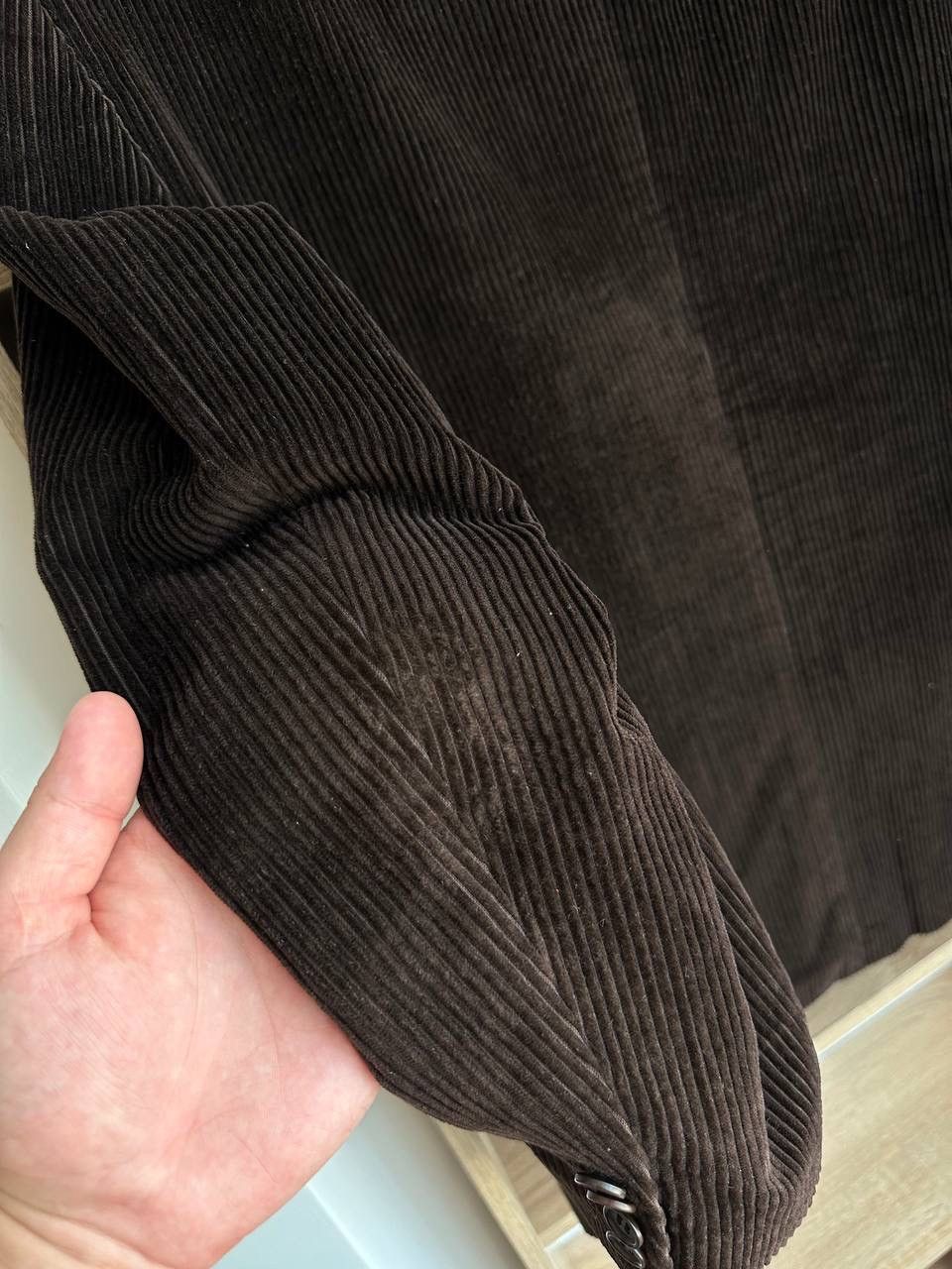 Canali × Vintage Vintage Men’s Brown Velvet Smoking Jacket Blazer Canali Size 50R - 23 Thumbnail
