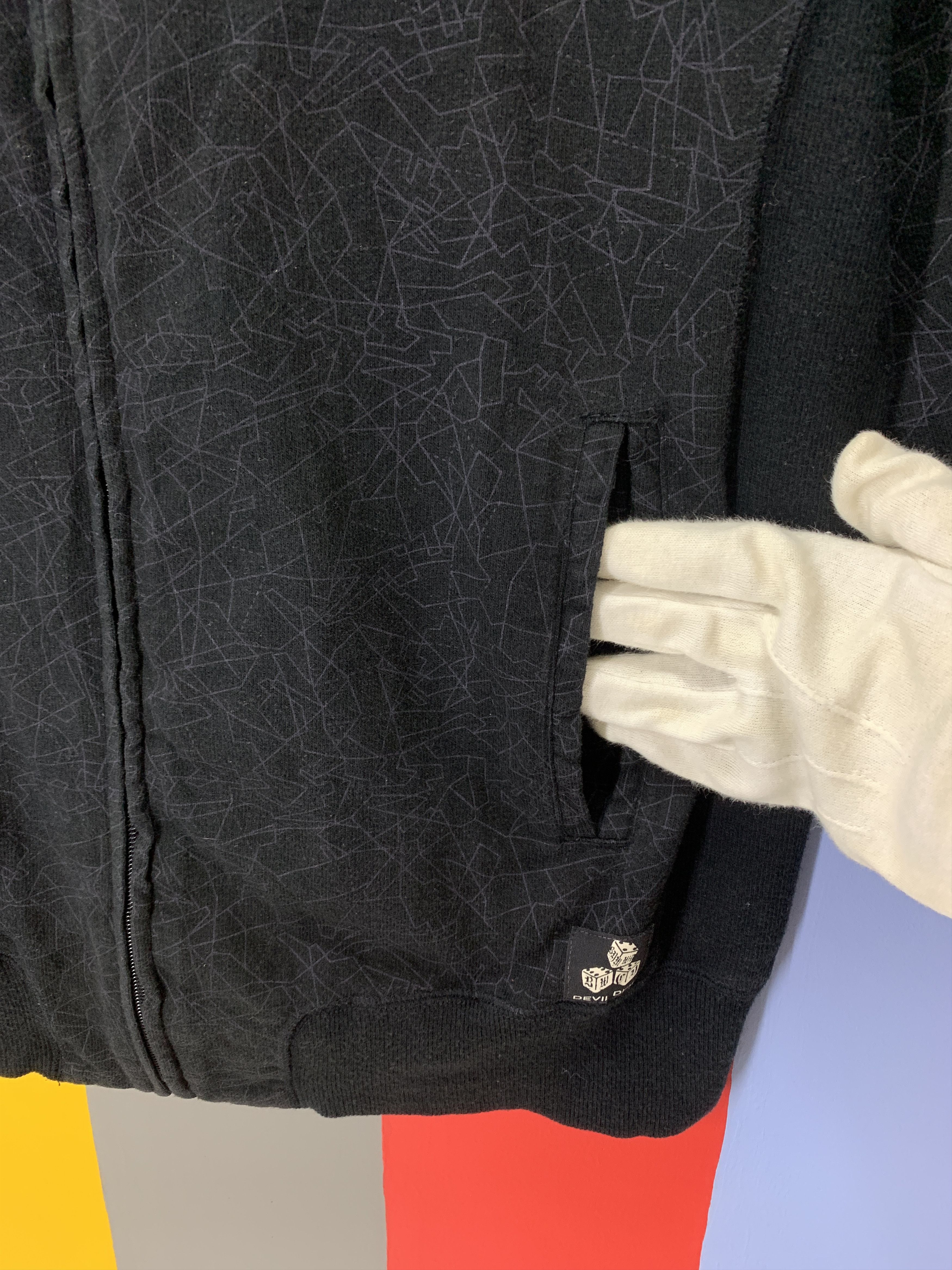 Japanese Brand DEVIL DICE 4416 Zipper Sweatshirt #2166/19 Size US M / EU 48-50 / 2 - 3 Thumbnail