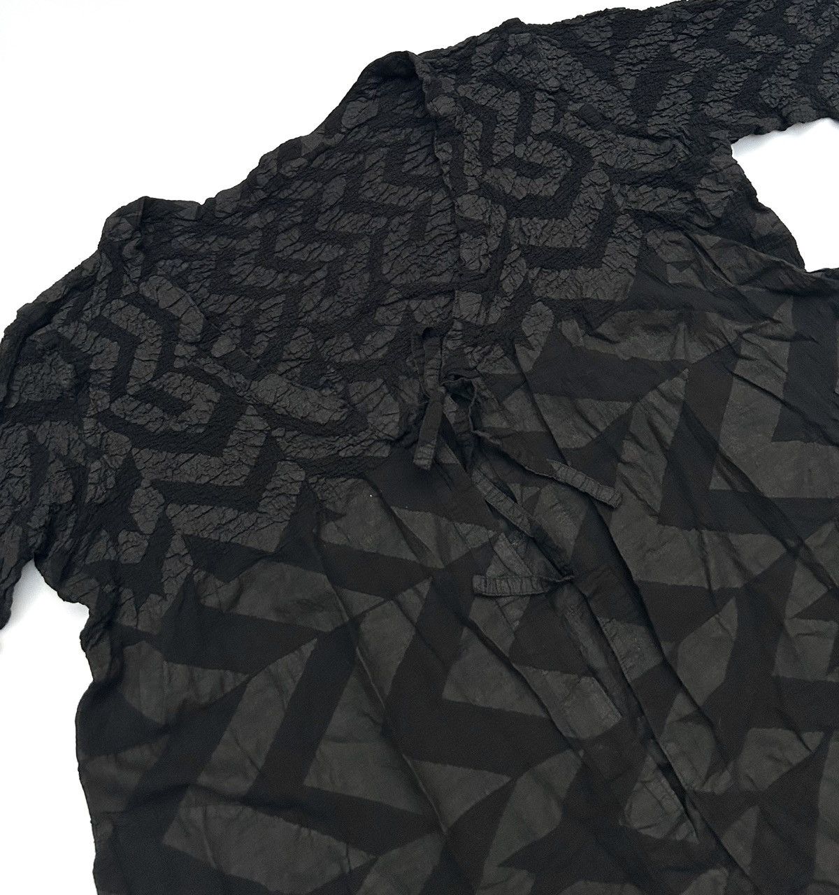 Issey Miyake Vintage Issey Miyake me Cauliflower Printed Pleated Blouse Size ONE SIZE - 3 Thumbnail