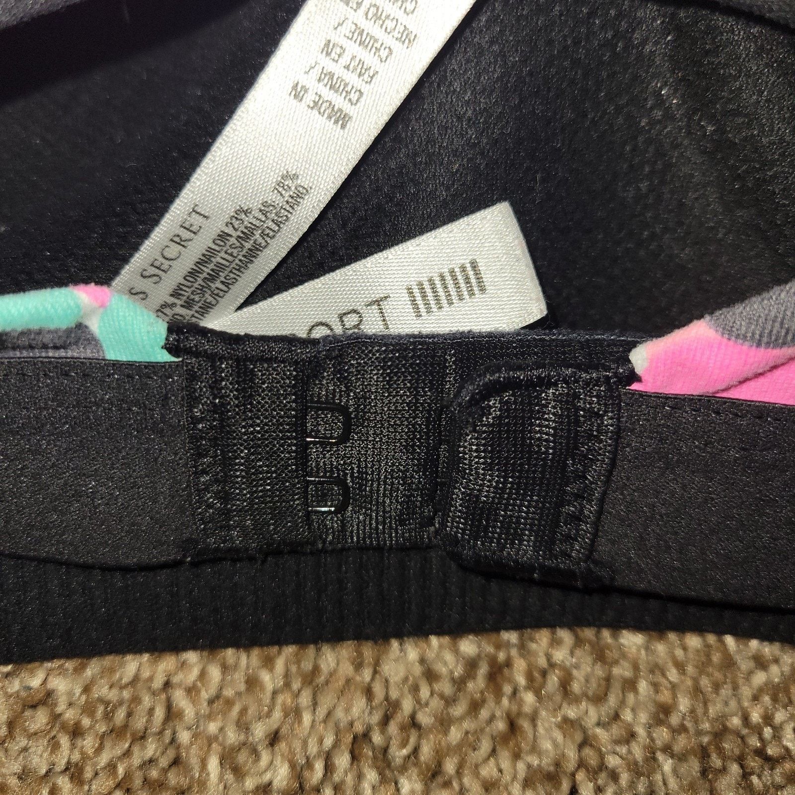 Victoria's Secret VSX Sport L Victoria Secret Sport Bra Multi Color Dots 36 D Size ONE SIZE - 3 Thumbnail