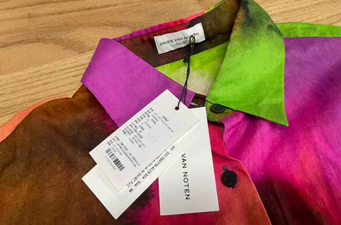 Dries Van Noten Dries van noten Smudged shirt 2412-Nextarrow Size US S / EU 44-46 / 1 - 4 Thumbnail