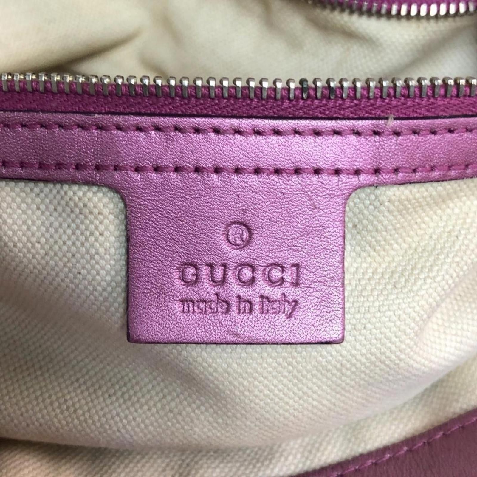 Gucci Gucci - Pink Monogram Leather Tote Bag Size ONE SIZE - 6 Thumbnail