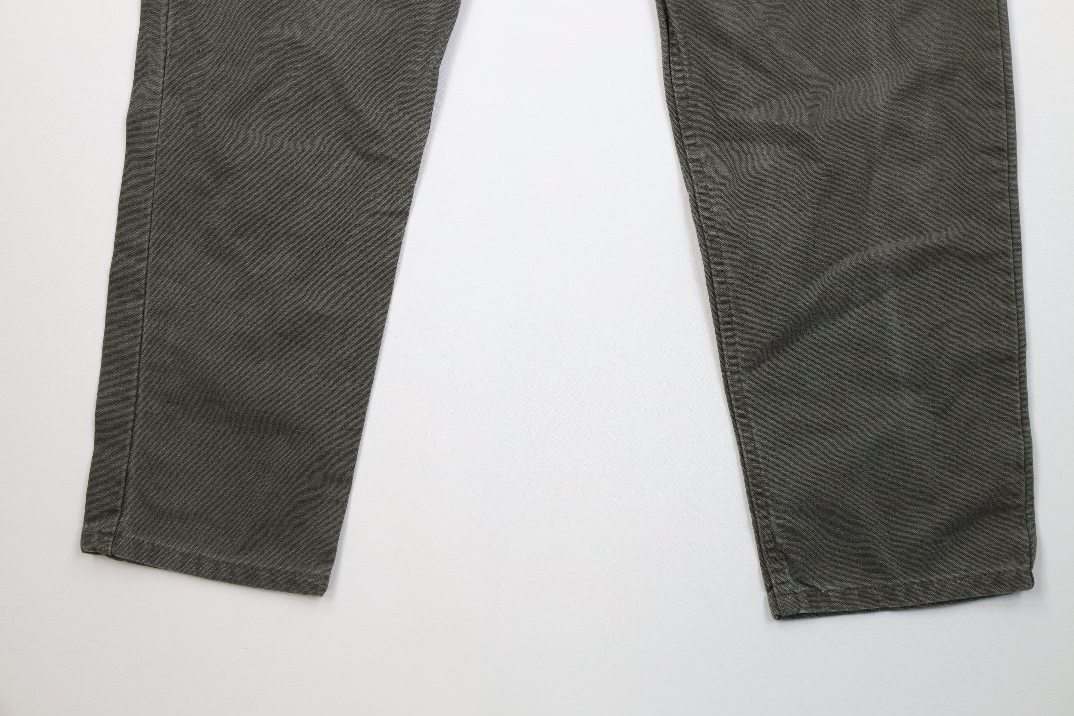 Carhartt Vintage Y2K 2000 Carhartt Canvas Pants Moss Green Cotton Size US 36 / EU 52 - 4 Thumbnail