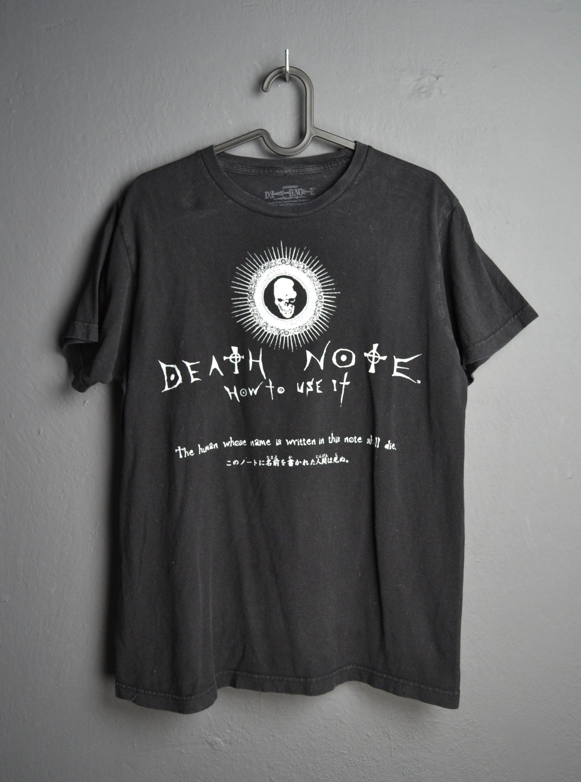 Vintage Death Note Poems Anime Movie Promo T-shirt M