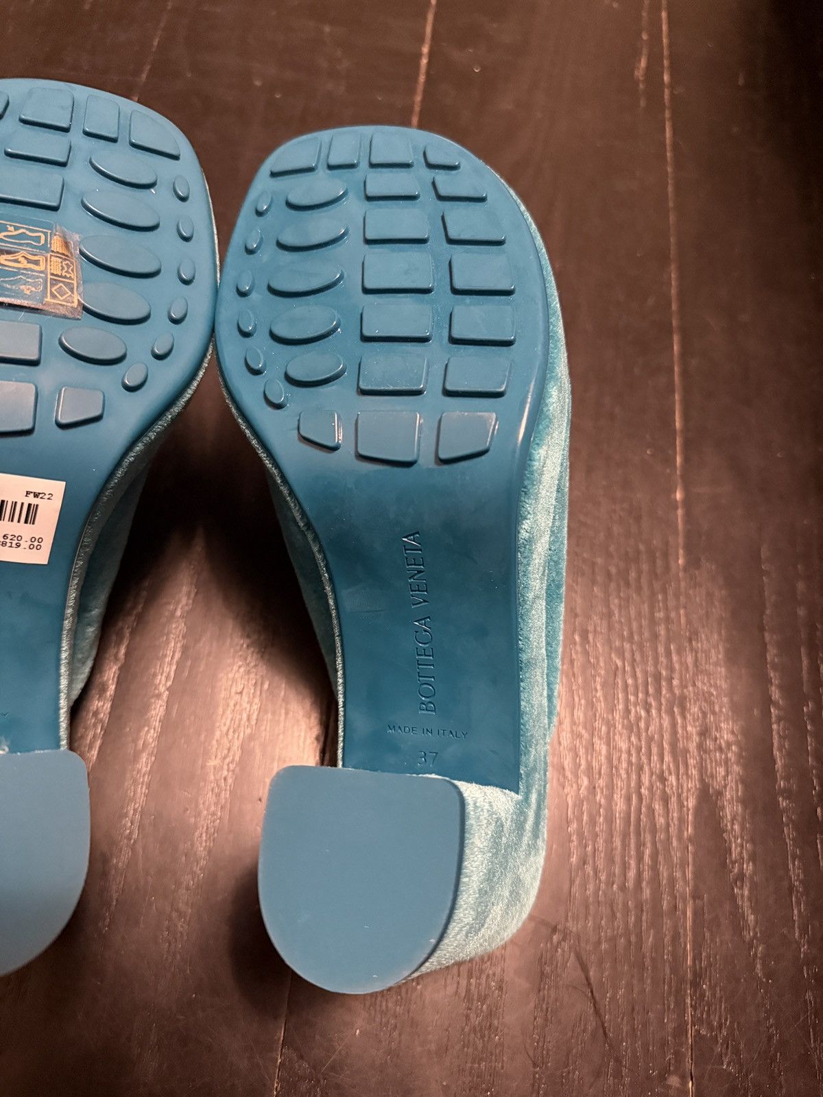Bottega Veneta Gleam Velvet Sandals Size US 7 / IT 37 - 6 Thumbnail