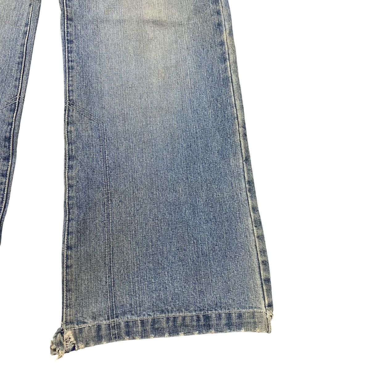 Droors DROORS Denim Wide Leg Jeans Zero Ska8 Patches Distressed Size US 29 - 9 Thumbnail