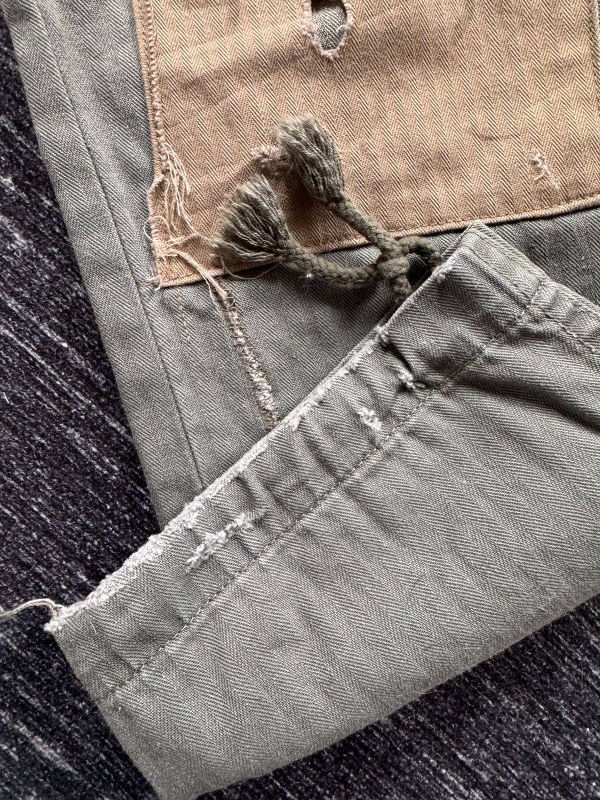 Denim & Supply Ralph Lauren Denim & Supply Ralph Lauren Distressed Patch Cargo Pants Size US 29 - 10 Thumbnail