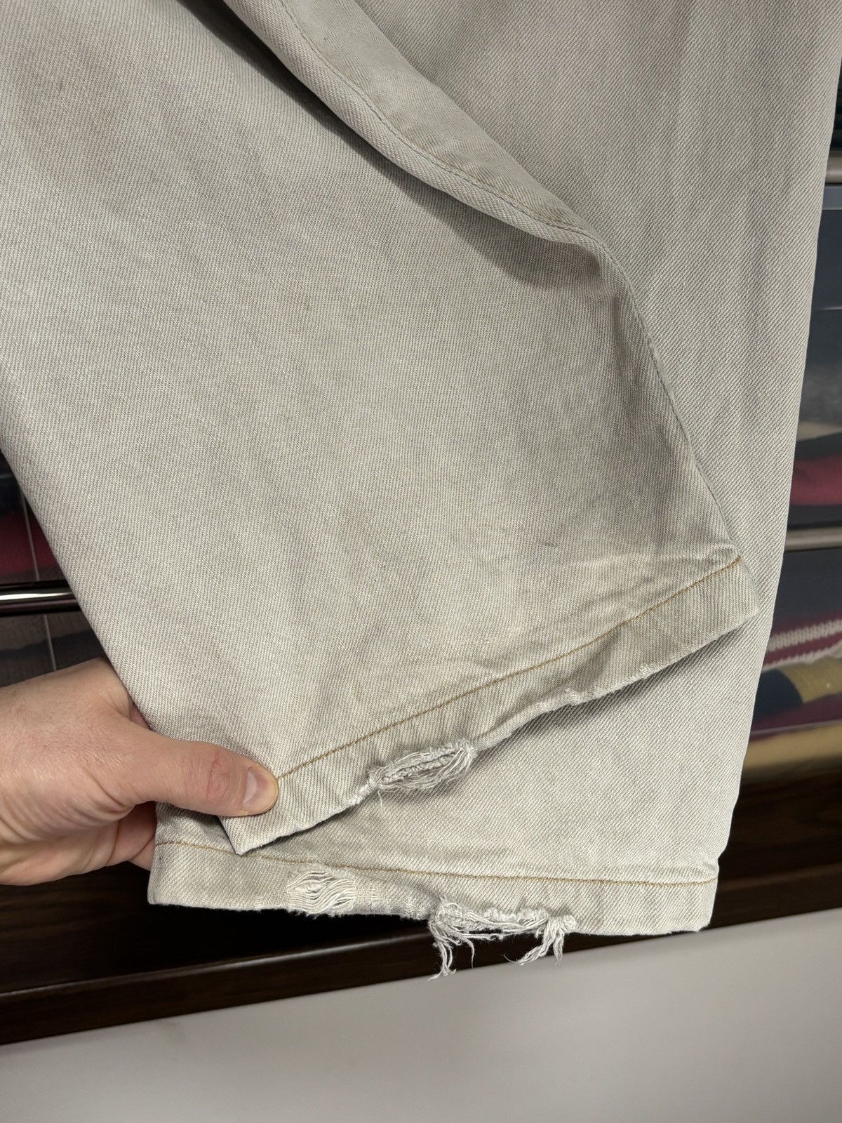 Acne Studios Acne Studios 1991 Toj Pompeii Distressed Loose Denim Pants Size US 36 / EU 52 - 10 Thumbnail