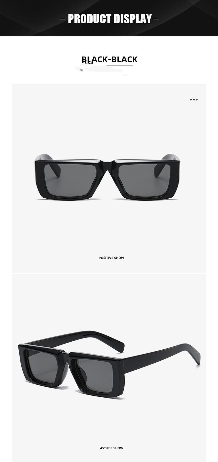 The Unbranded Brand Y2K Hot Girl Super Street Shooting Sun Glasses Size ONE SIZE - 10 Thumbnail