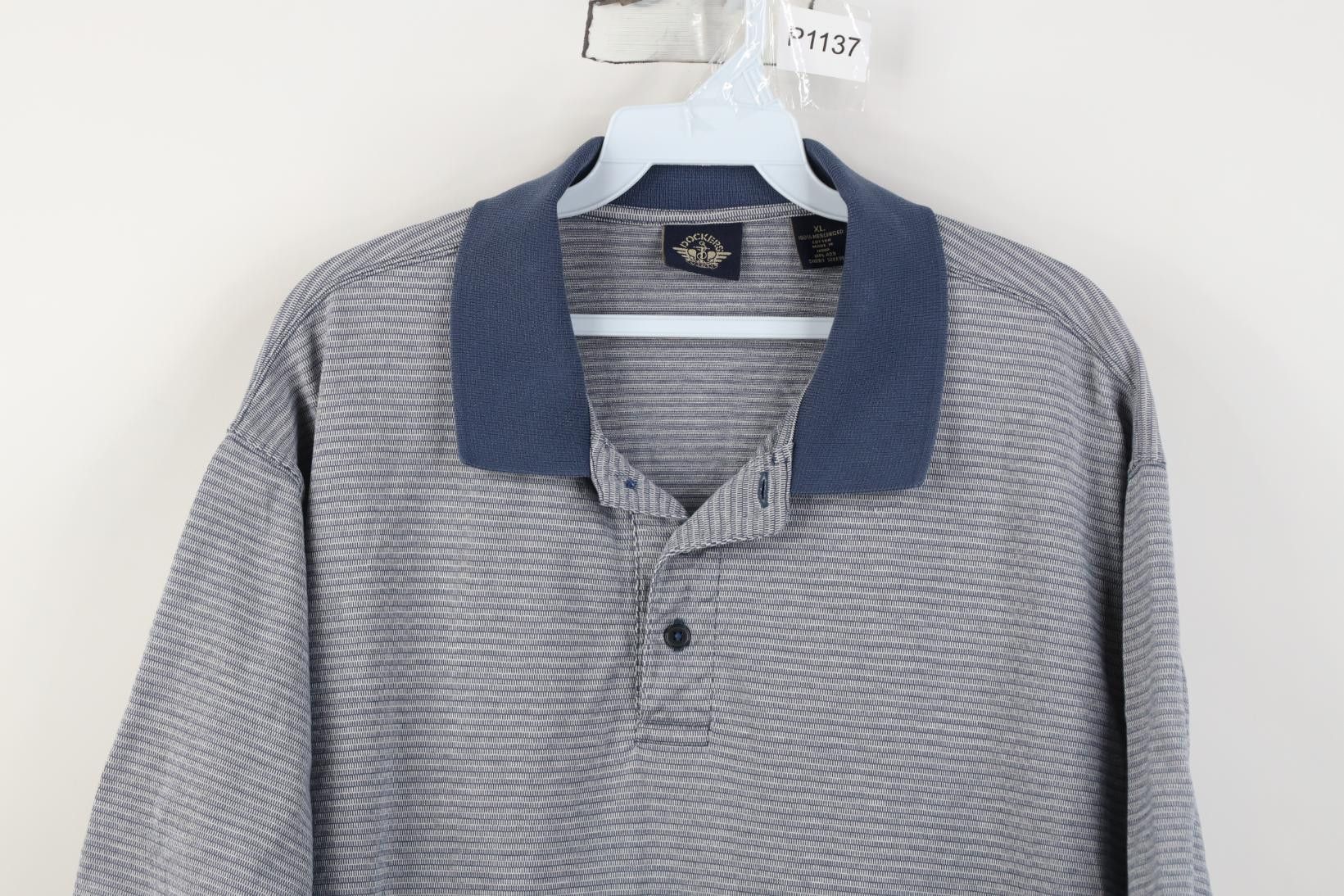 Vintage Vintage 90s Streetwear Striped Knit Collared Golf Polo Shirt Size US XL / EU 56 / 4 - 2 Thumbnail