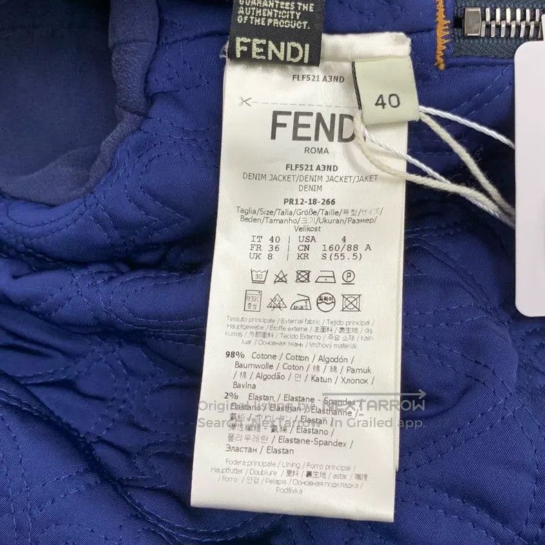 Fendi Fendi Dark blue heart sequin embroidery cotton collar sing Size XS / US 0-2 / IT 36-38 - 6 Thumbnail