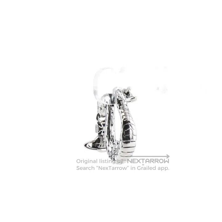 Vivienne Westwood Vivienne Westwood Snake Saturn Pendant Earrings 0079. Size ONE SIZE - 2 Thumbnail