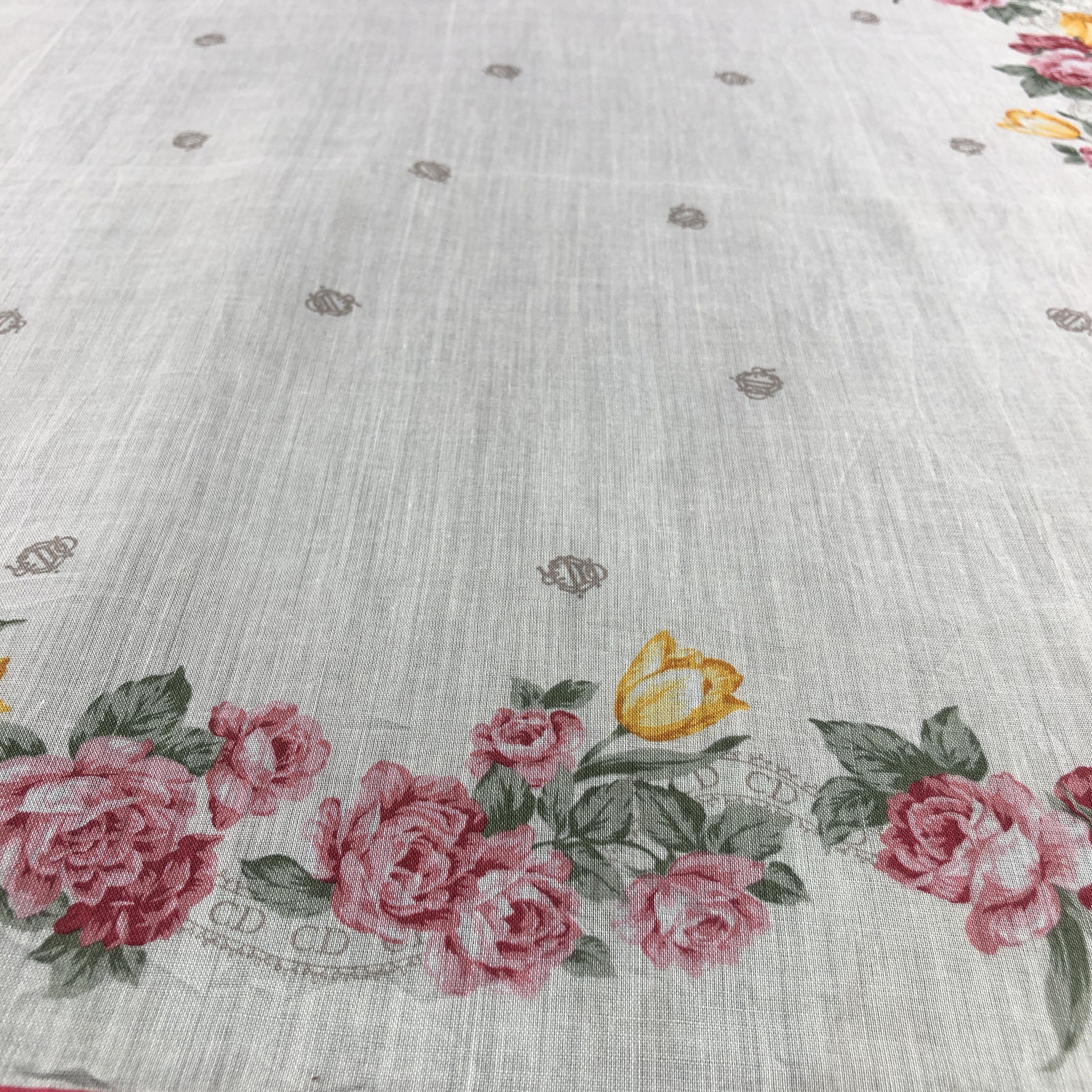 Christian Dior Monsieur Christian Dior Floral Handkerchief Neckerchief Bandana H2636 Size ONE SIZE - 6 Thumbnail