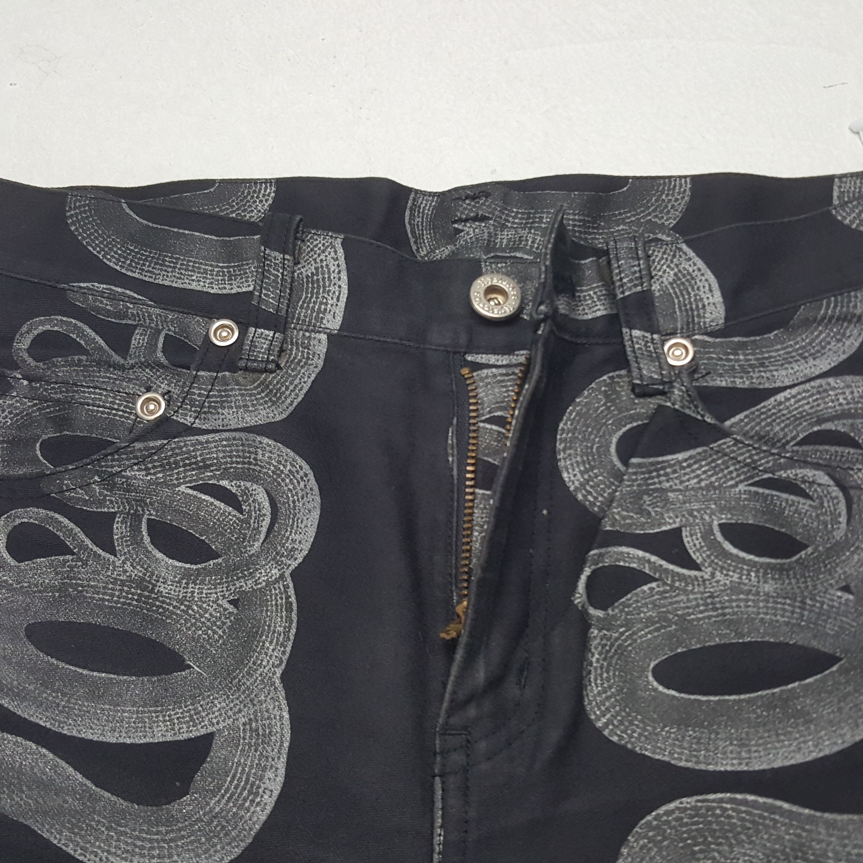 Hysteric Glamour × Japanese Brand × Vintage Vintage Hysteric Glamour Snakes Denim Rare Jeans Size 25" / US 0 / IT 36 - 12 Thumbnail
