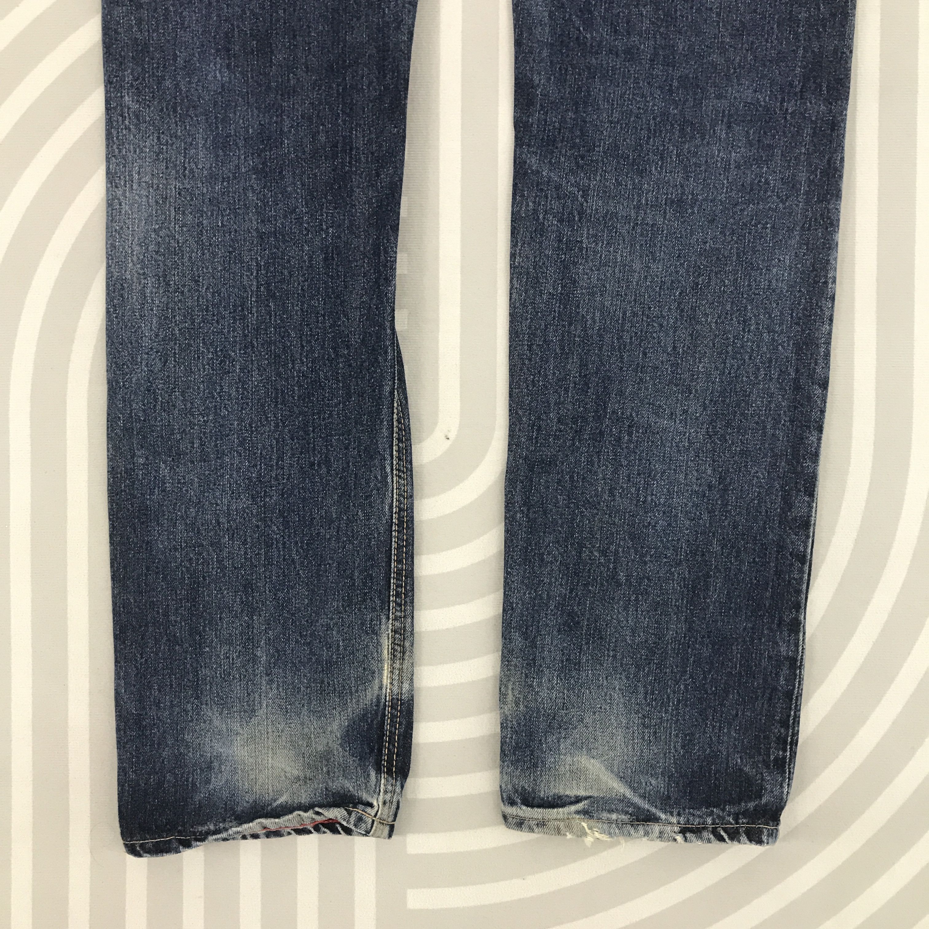 Edwin × Vintage Vintage Japan design Edwin Distressed Denim pants Size US 30 / EU 46 - 6 Thumbnail