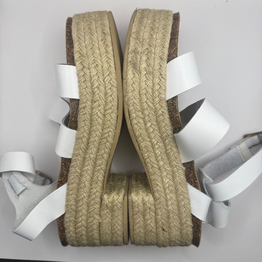Steve Madden Steve Madden platform white leather sandals 10 Size US 10 / IT 40 - 3 Thumbnail