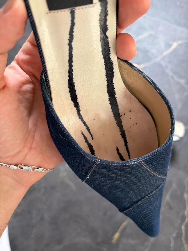 Jeffery West Jeffery West Jeans denim Heels Diva y2k 00s vintage Size US 8 / IT 38 - 4 Thumbnail