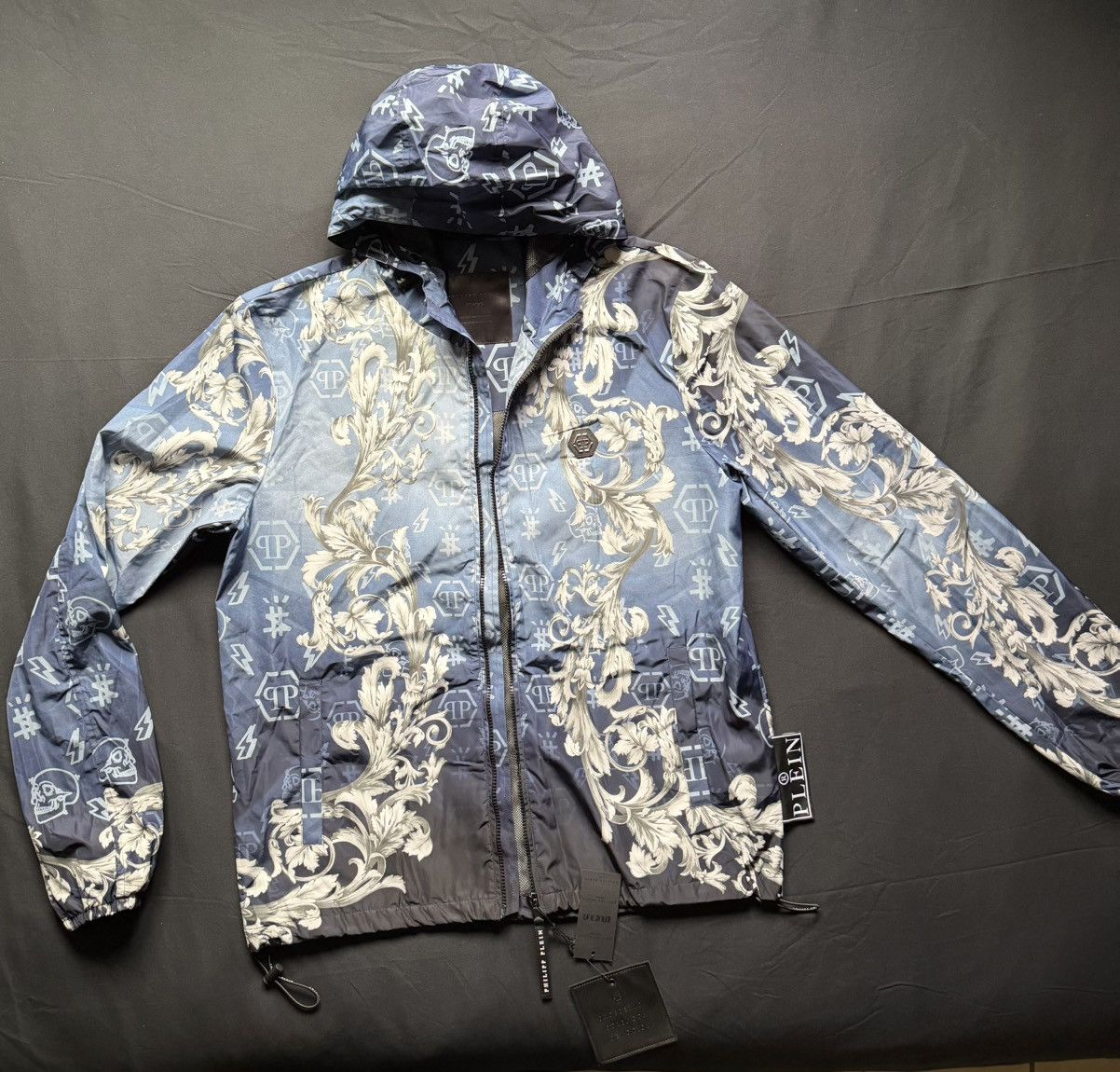 Philipp Plein Philipp Plein Baroque Skull Windbreaker Jacket NWT Size US L / EU 52-54 / 3 - 1 Thumbnail