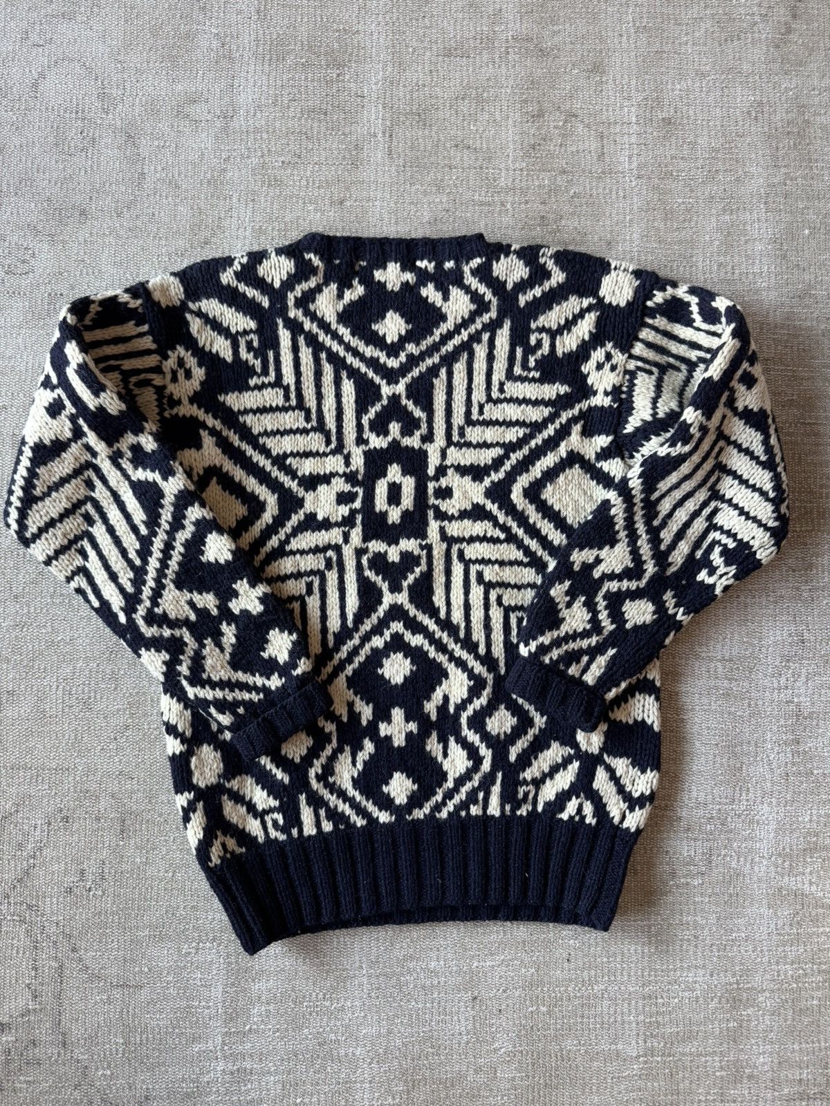 Ralph Lauren Vintage Ralph Lauren hand knit Nordic wool sweater 80s M Size US M / EU 48-50 / 2 - 6 Thumbnail