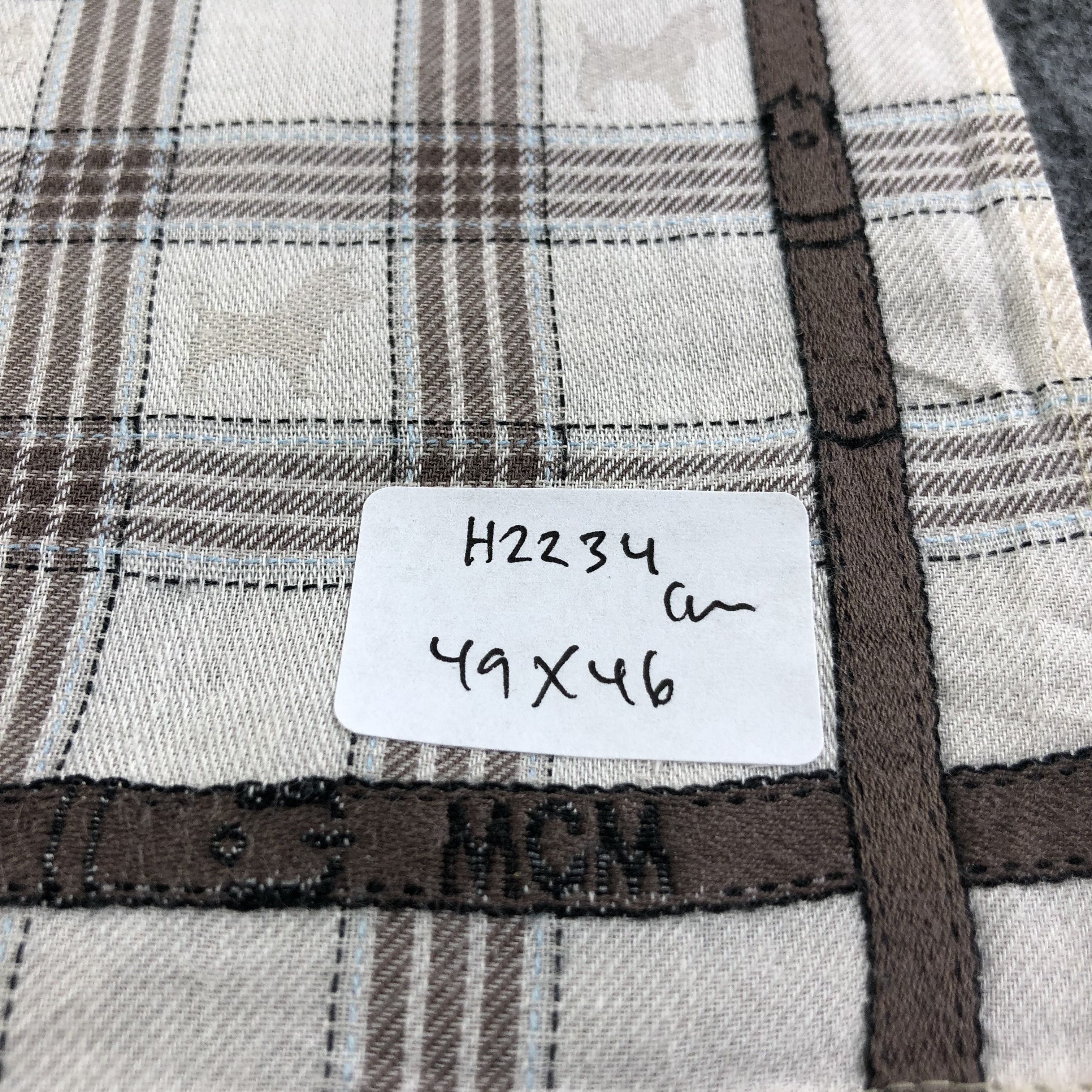 MCM MCM Checkered Handkerchief Neckerchief Bandana H2234 Size ONE SIZE - 6 Thumbnail