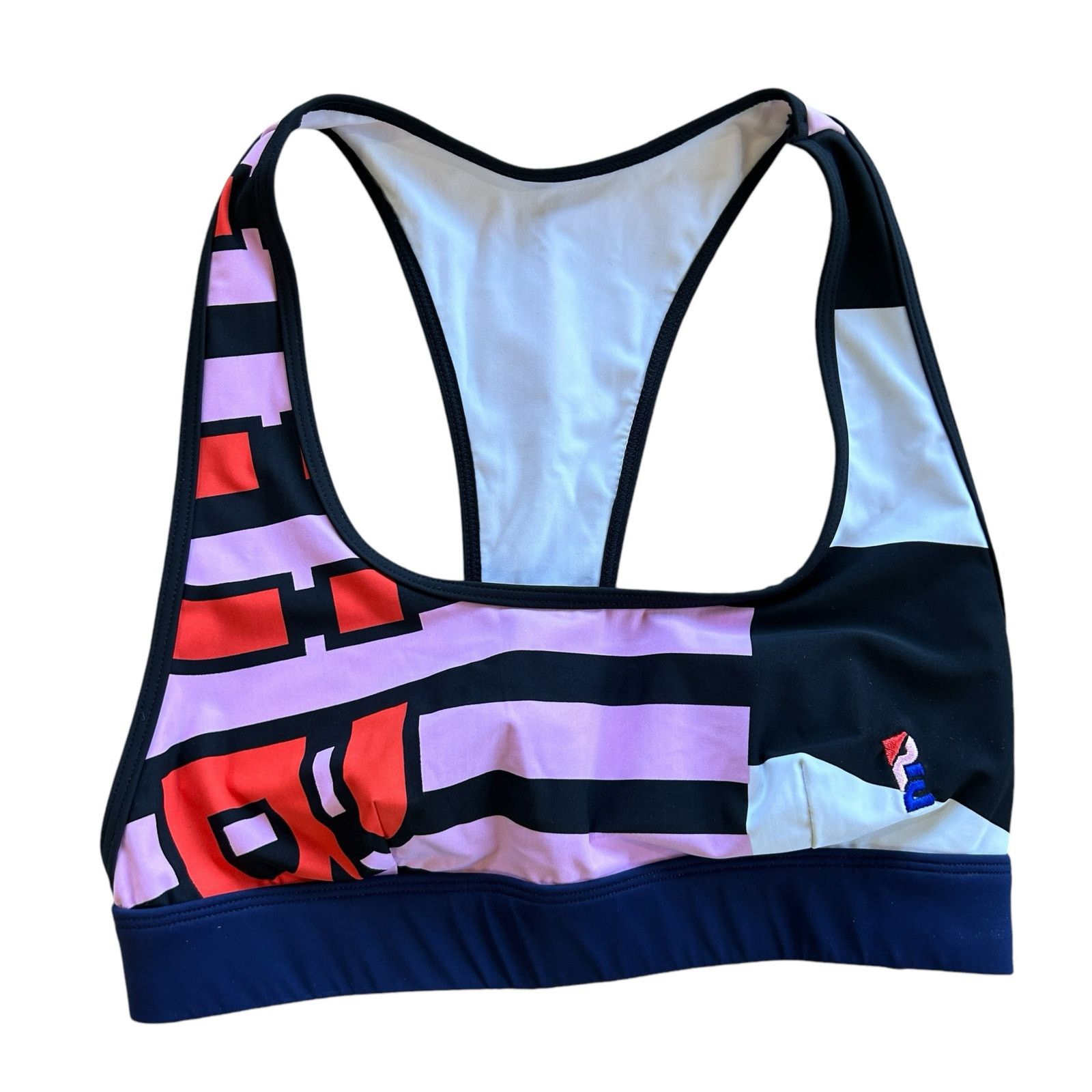 P.E Nation P.E Nation Sports Bra Small Black Pink Athleisure Activewear Size S / US 4 / IT 40 - 1 Thumbnail