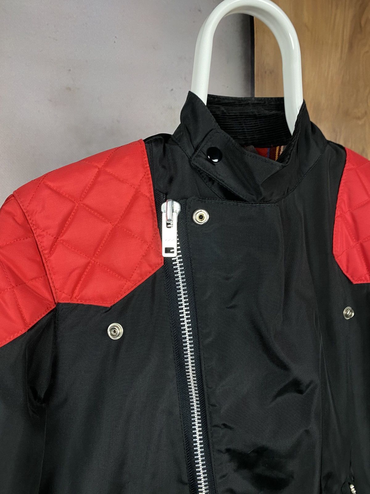Belstaff 🏁Vintage 90s Racing Jacket Bomber Belstaff Nylon VTG🏁 Size XS / US 0-2 / IT 36-38 - 2 Thumbnail
