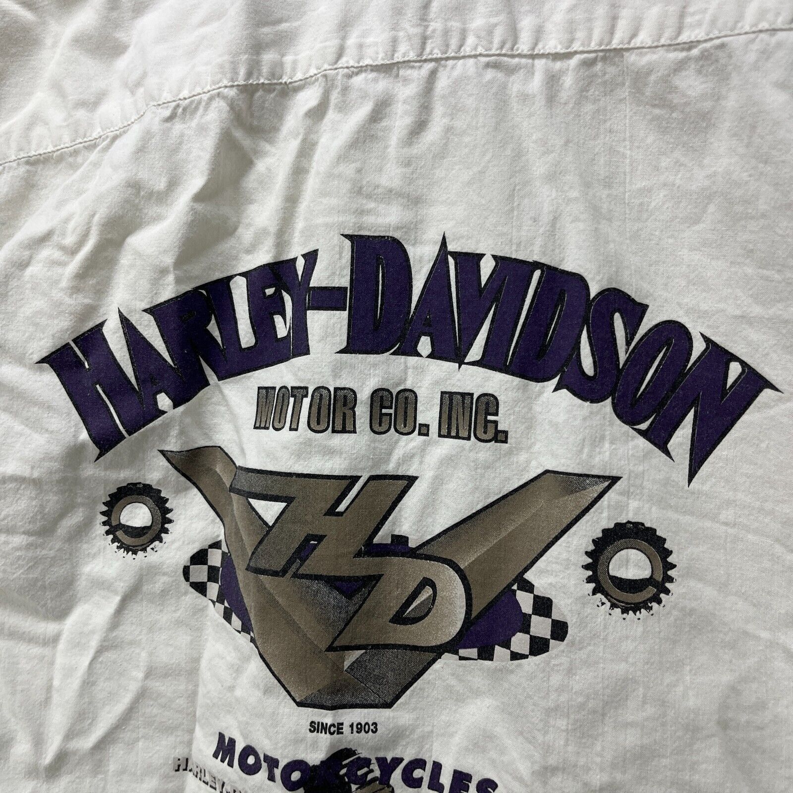 Vintage Vintage '90s Harley-Davidson Eagle Button-Up Shirt XL Size US XL / EU 56 / 4 - 8 Thumbnail