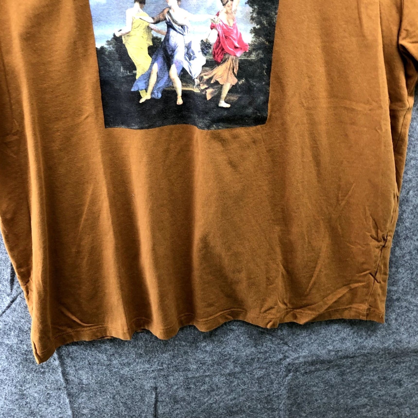 Bershka Bershka T Shirt Womens S Oversized Crew Neck Cotton Brown Tan Funny Graphic Greek Goddess Adults Womens Size S / US 4 / IT 40 - 5 Thumbnail