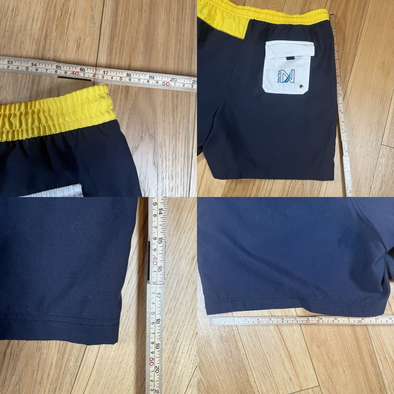 Nautica VINTAGE Nautica Swim Trunks Mens XL Yellow Blue Sailing Size US 36 / EU 52 - 8 Thumbnail