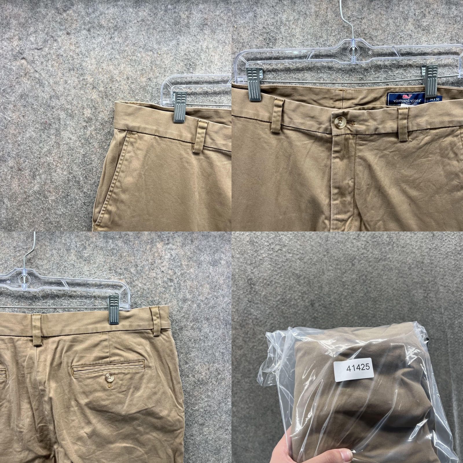 Vineyard Vines Vineyard Vines Breaker Pant Mens 34x30 Beige Chino Stretch Flat Front Casual Pants Size US 34 / EU 50 - 8 Thumbnail