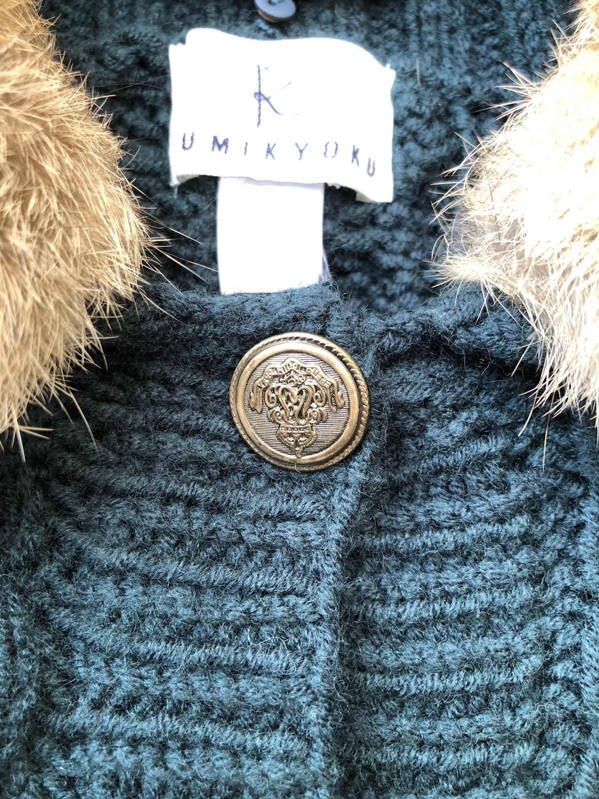 Japanese Brand Kumikyoku Japanese Cable Knit Rabbit Fur Good Condition Size M / US 6-8 / IT 42-44 - 9 Thumbnail