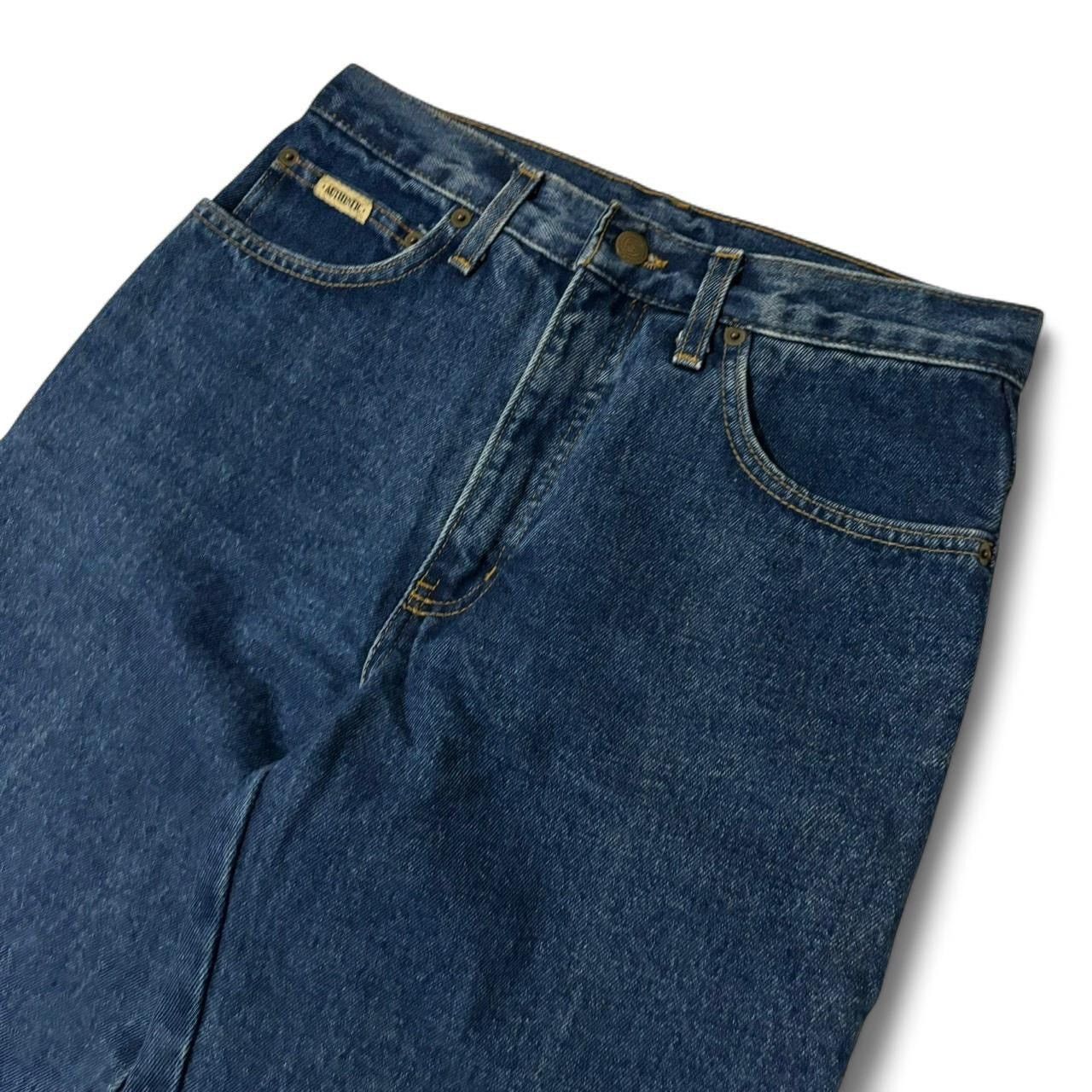 Vintage Vintage 1990s Darkwash Blue Denim Jeans 29x28.75 Size US 29 - 3 Thumbnail