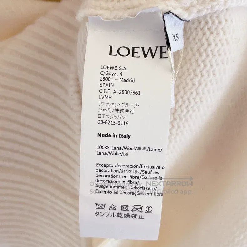 Loewe Loewe Signature logo gem sweater, advanced ivory white Size XS / US 0-2 / IT 36-38 - 8 Thumbnail