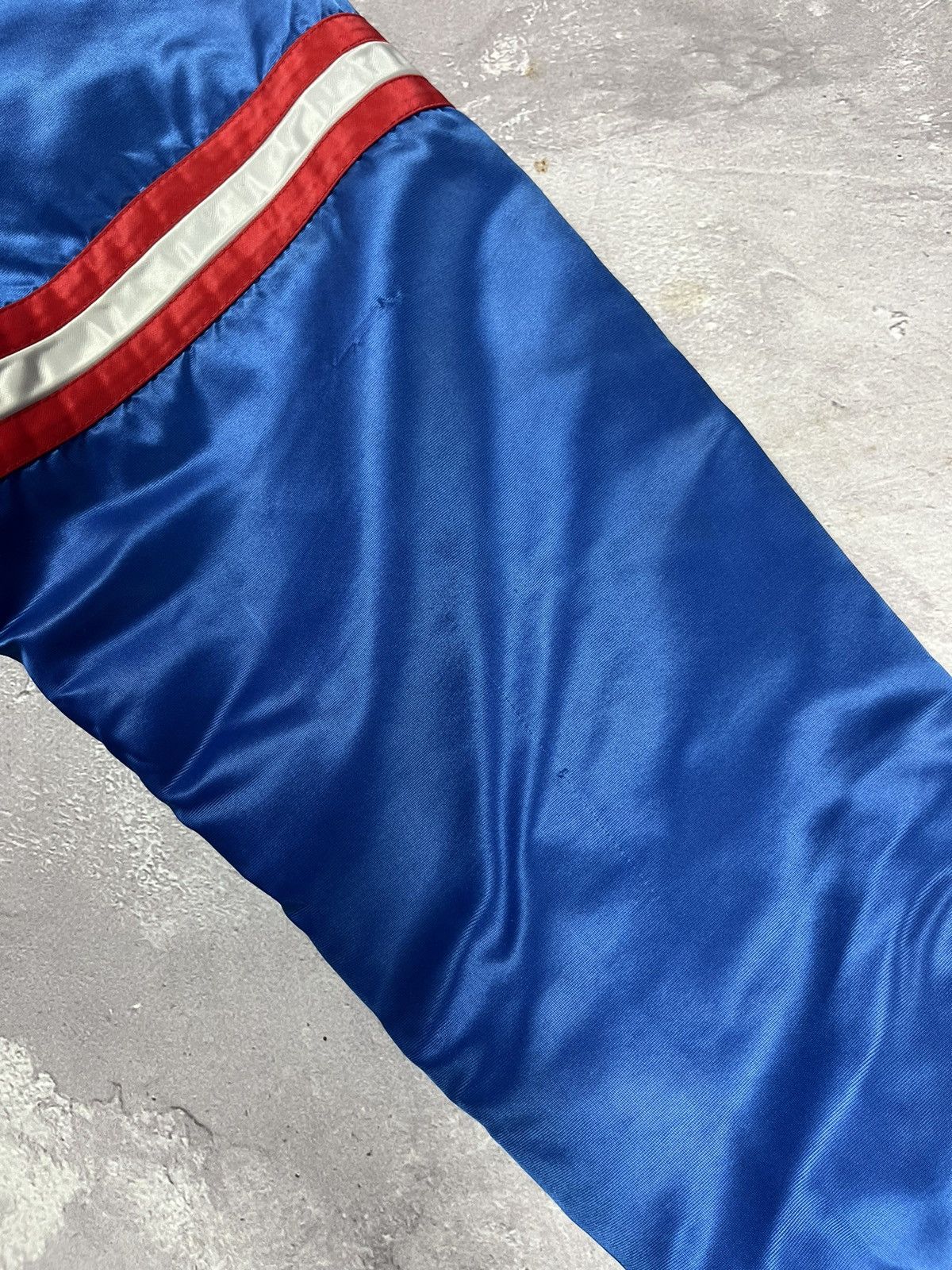 Starter New York Giants Vintage 80s Starter Satin Bomber Jacket Size US XL / EU 56 / 4 - 6 Thumbnail