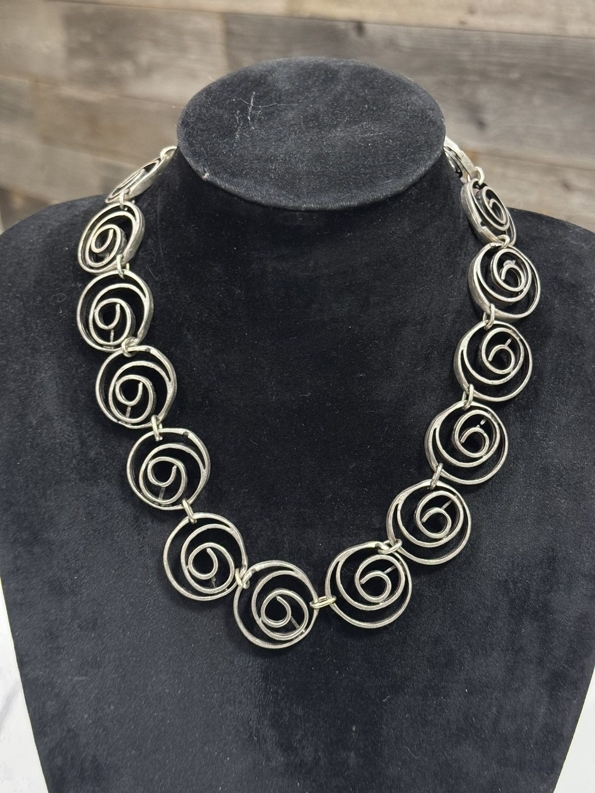 Jewelry antique silver necklace w/ Ottoman coin charm Size ONE SIZE - 1 Thumbnail
