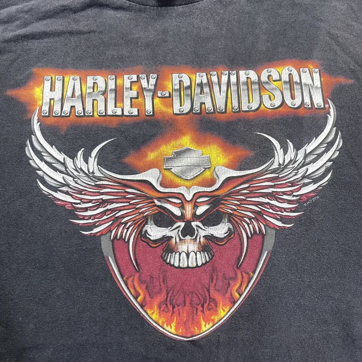 Bravado × Harley Davidson × Vintage Vintage Harley Davidson Forth Worth Metal Flames L/S Tshirt Size US XL / EU 56 / 4 - 10 Thumbnail