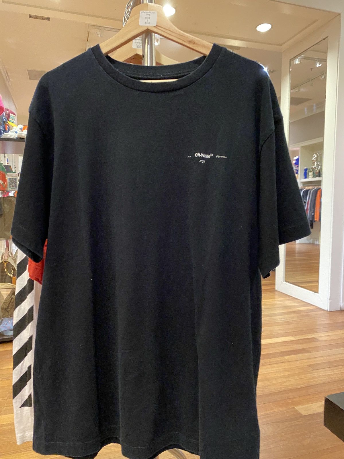 image of Off White Off-White Tee S in Black, Men's (Size Small)