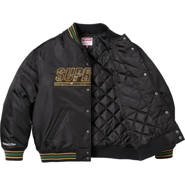 Mitchell & Ness × Supreme Supreme Mitchel and Ness Varsity Logo Jacket Size US M / EU 48-50 / 2 - 2 Thumbnail