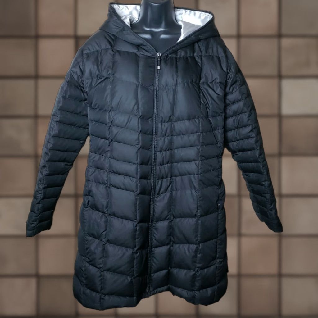 Obermeyer VINTAGE Obermeyer Mid Length Down Quilted Coat-Size XL Womens Coat Quilted Hooded Insulated Black Size XL / US 12-14 / IT 48-50 - 1 Thumbnail