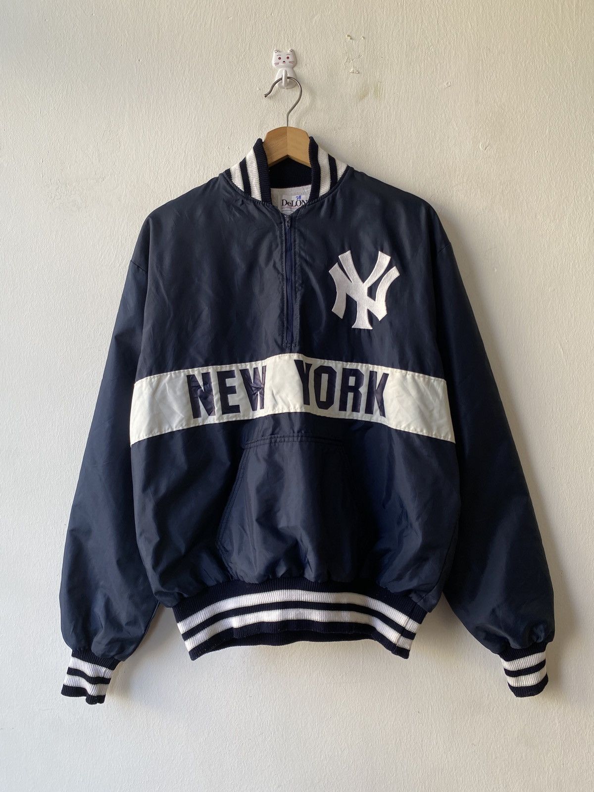 New York Yankees × Vintage Vintage 90s New York Yankees Nylon Jacket Size US M / EU 48-50 / 2 - 3 Thumbnail