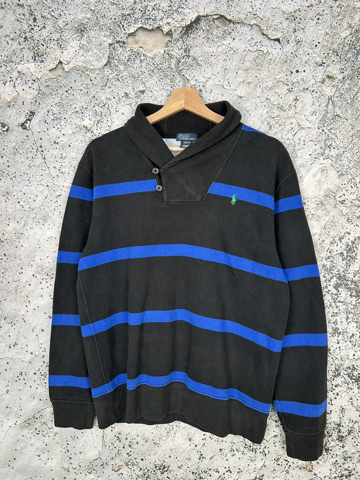 Polo Ralph Lauren Vintage Polo Ralph Lauren Sweatshirt Stripe 90s Size US S / EU 44-46 / 1 - 1 Thumbnail