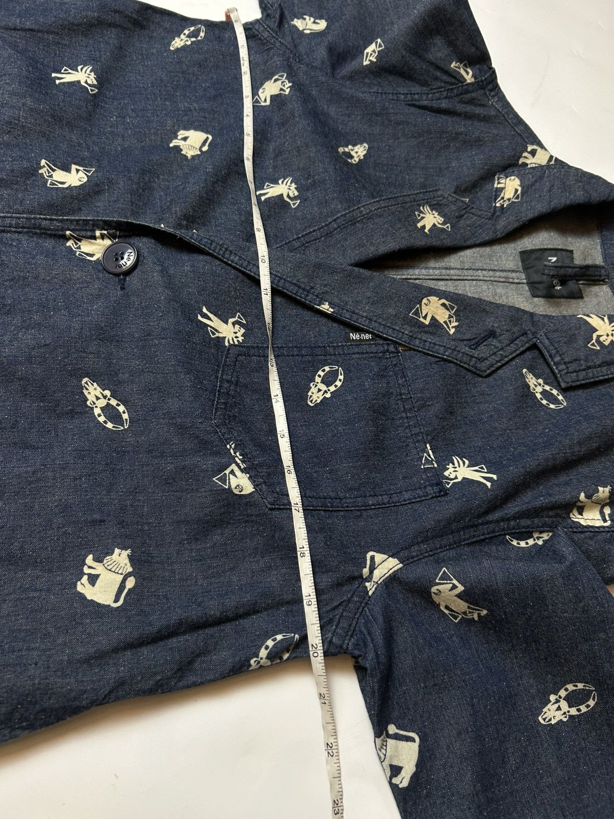 Designer × Issey Miyake × Ne-Net NE-NET DENIM STYLE LONG COAT Size S / US 4 / IT 40 - 5 Thumbnail