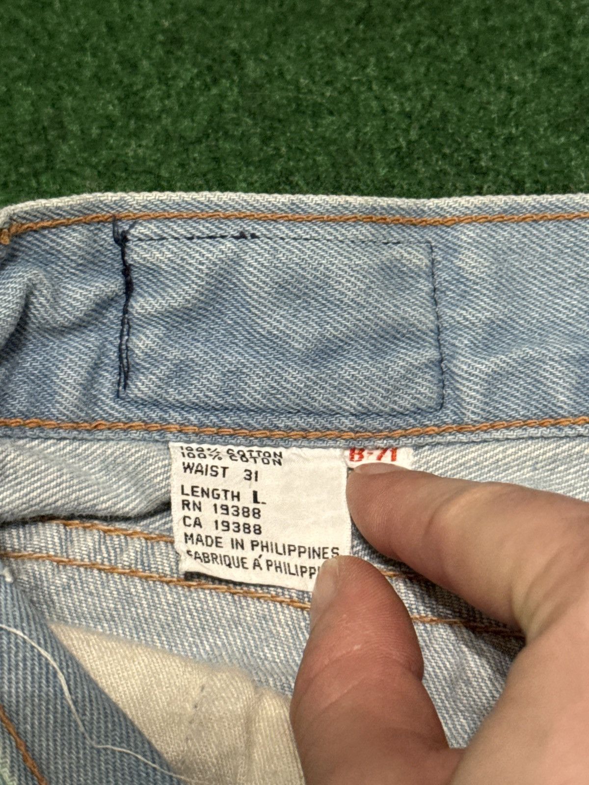 Vintage Vtg 70s Brittania Ultra Flare Bell Bottom Hippie 29x28 Jeans Size 29" - 4 Thumbnail