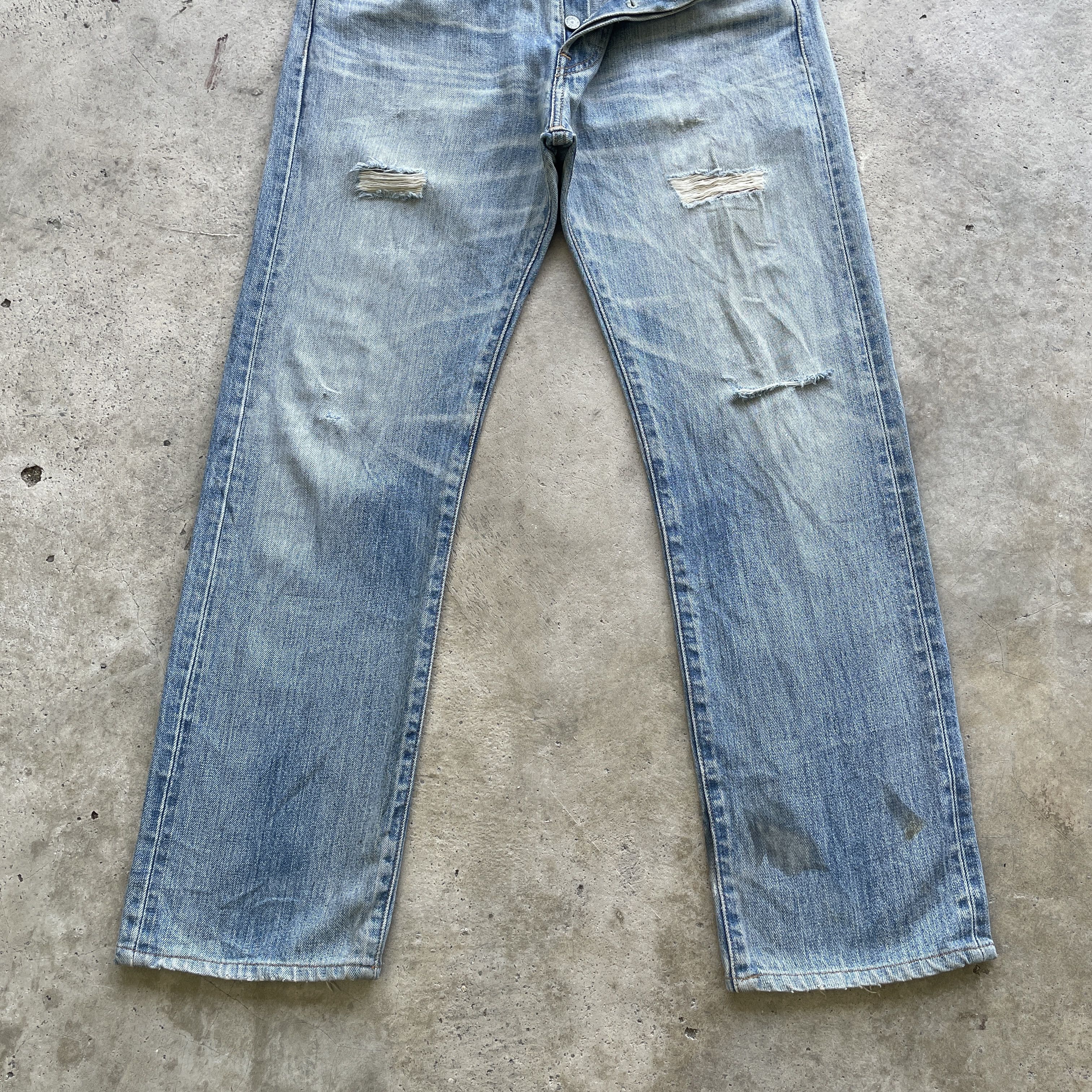 Levi's VINTAGE LEVI’S 501 JEANS DISTRESSED FADED DENIM PANTS W31 Size US 31 - 4 Thumbnail